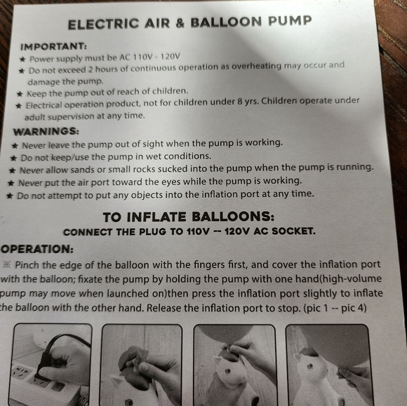 Unicorn Balloon 🎈 Pump in Violet - Picture 6 of 6